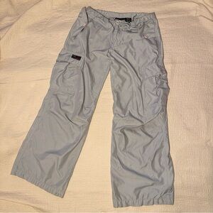 KIKGIRL Kikwear Y2K Raver cargo pants light grey, lightweight, size XS